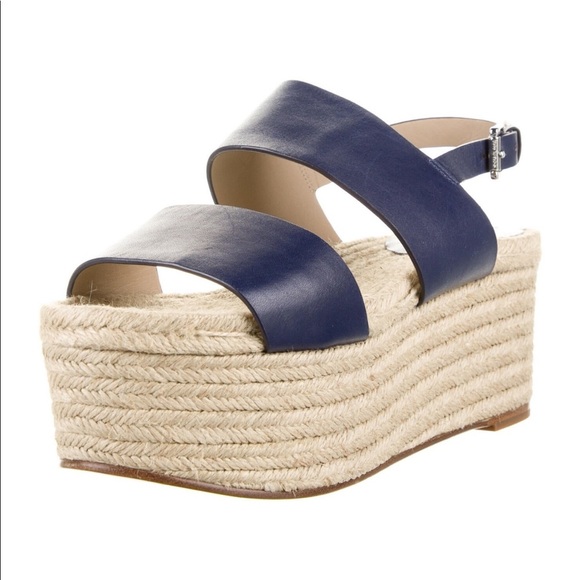 MICHAEL KORS LEATHER ESPADRILLES - Picture 1 of 5